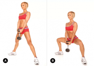 Dumbbell sumo deadlift