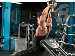 Seated Dumbbell Triceps Extension