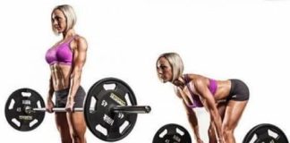 Stiff legged deadlift