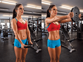 Weight Plate Front Raises