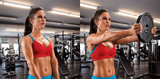 Weight Plate Front Raises