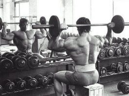 behind the neck press