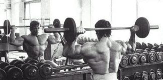 behind the neck press