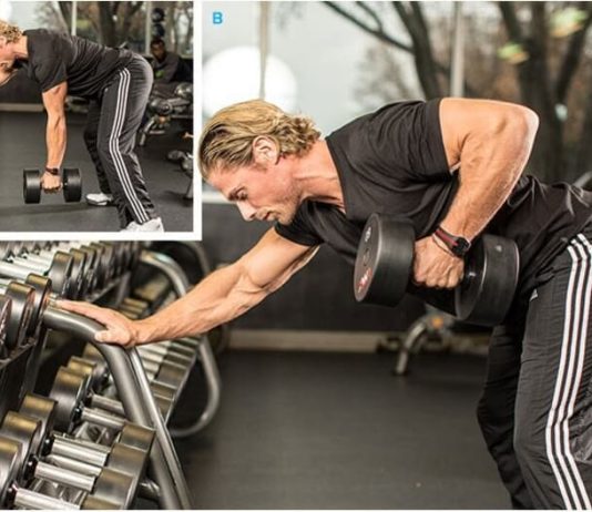 Dumbell row