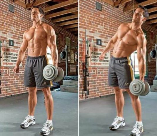 dumbbell side bend