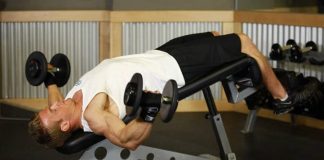 decline dumbbell fly