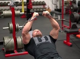 incline bench cable fly