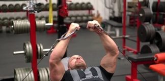 incline bench cable fly